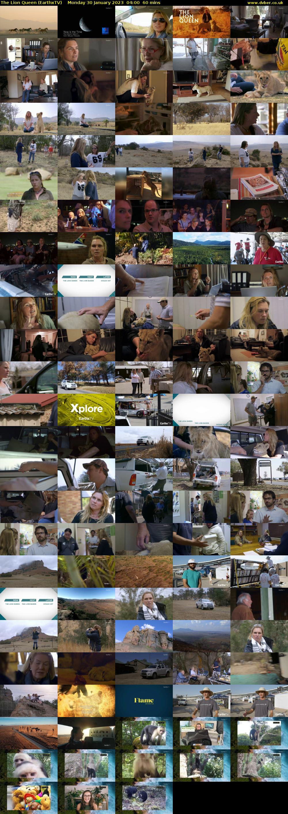 The Lion Queen (EarthxTV) Monday 30 January 2023 04:00 - 05:00