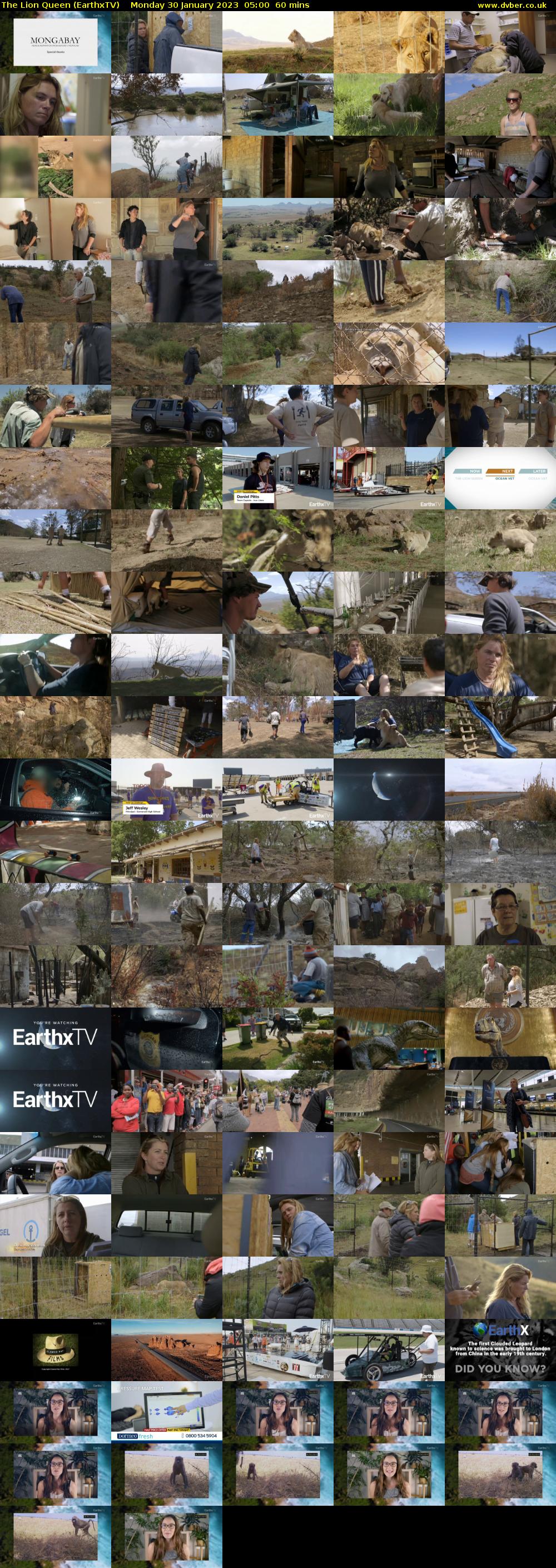 The Lion Queen (EarthxTV) Monday 30 January 2023 05:00 - 06:00