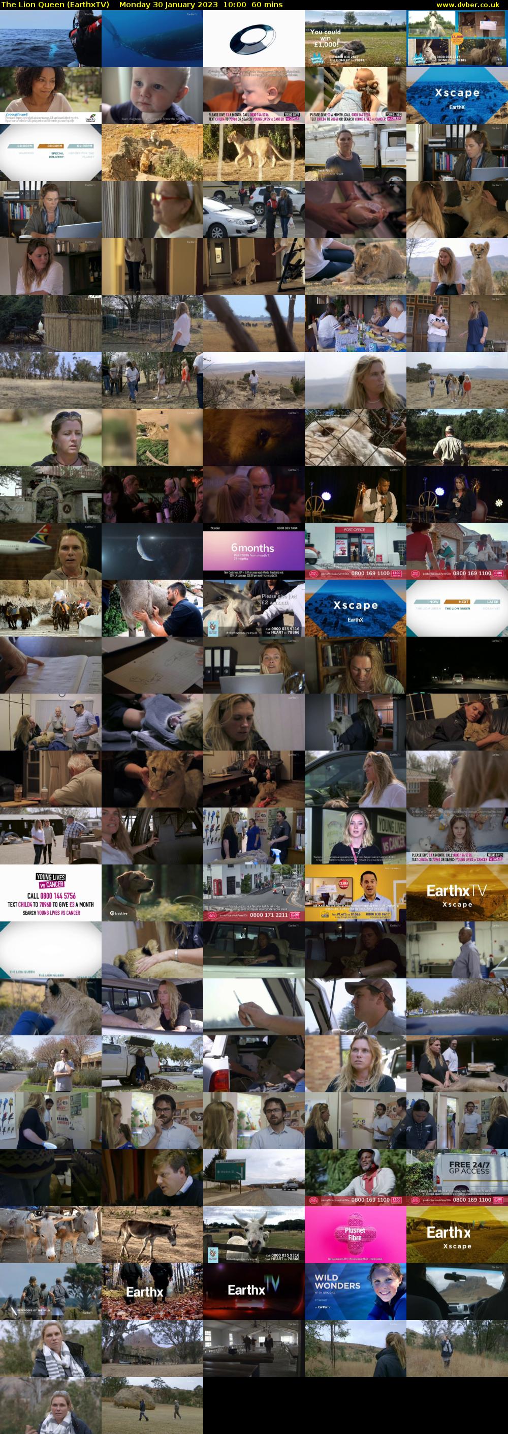 The Lion Queen (EarthxTV) Monday 30 January 2023 10:00 - 11:00