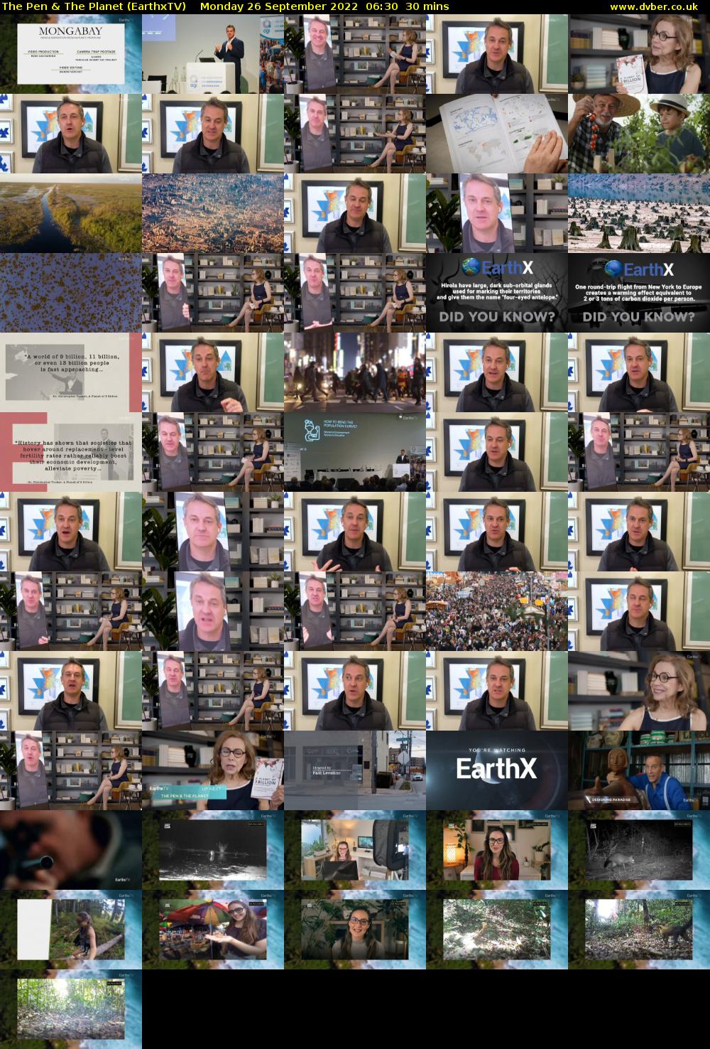 The Pen & The Planet (EarthxTV) Monday 26 September 2022 06:30 - 07:00