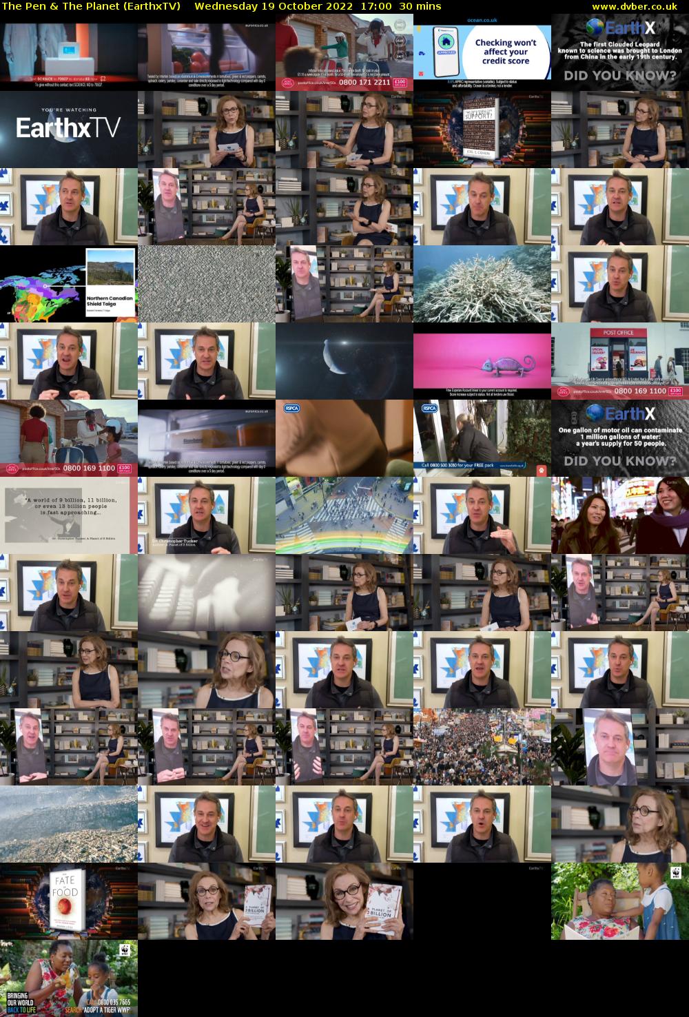 The Pen & The Planet (EarthxTV) Wednesday 19 October 2022 17:00 - 17:30