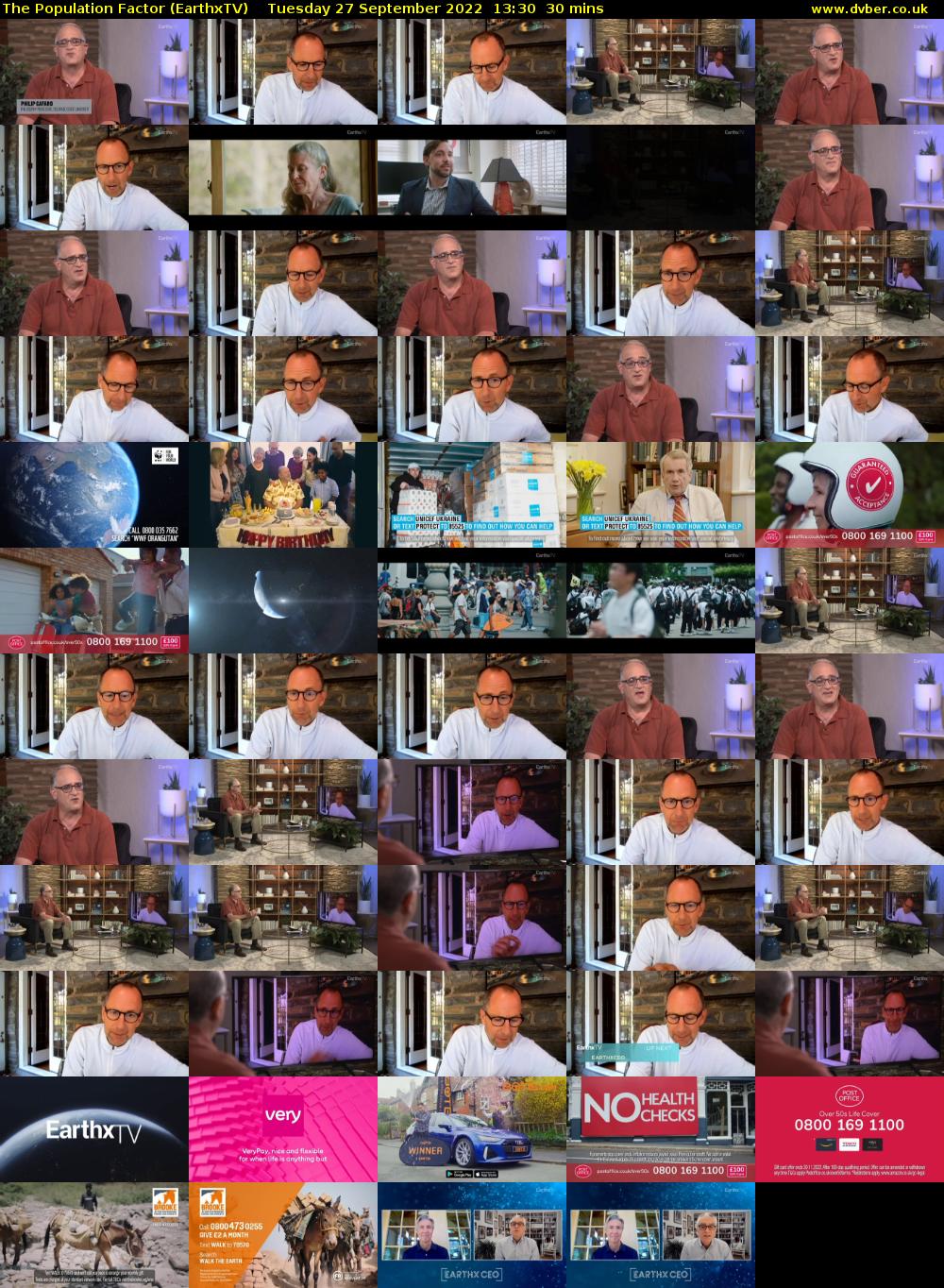 The Population Factor (EarthxTV) Tuesday 27 September 2022 13:30 - 14:00