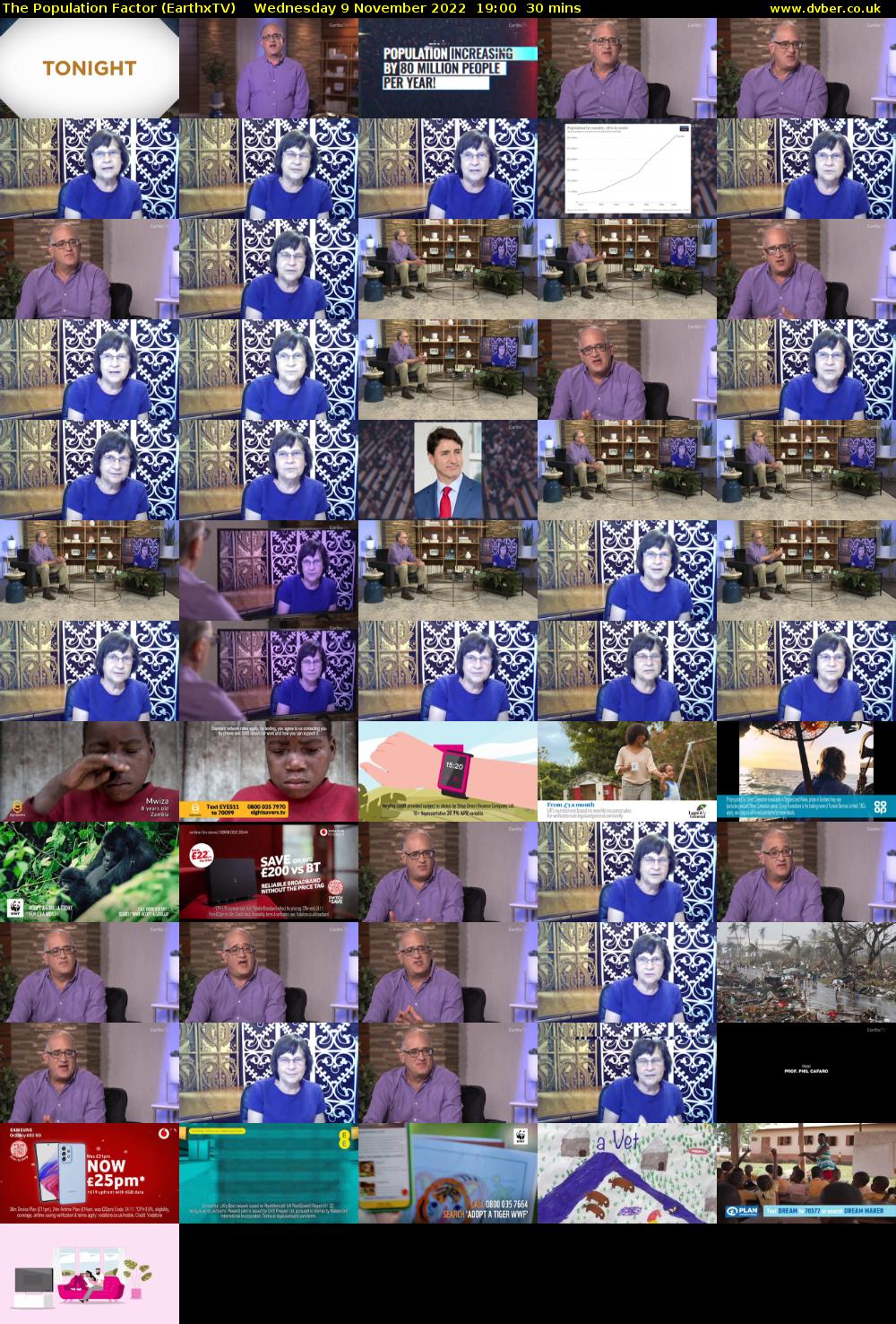 The Population Factor (EarthxTV) Wednesday 9 November 2022 19:00 - 19:30
