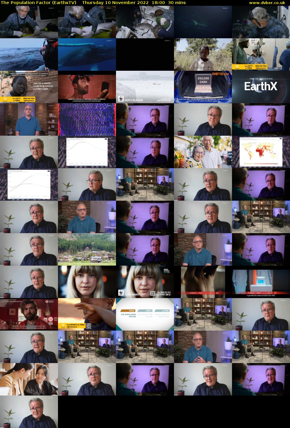 The Population Factor (EarthxTV) Thursday 10 November 2022 18:00 - 18:30