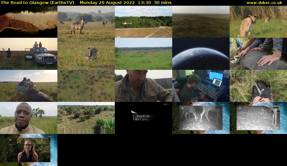 The Road to Glasgow (EarthxTV) Monday 29 August 2022 13:30 - 14:00