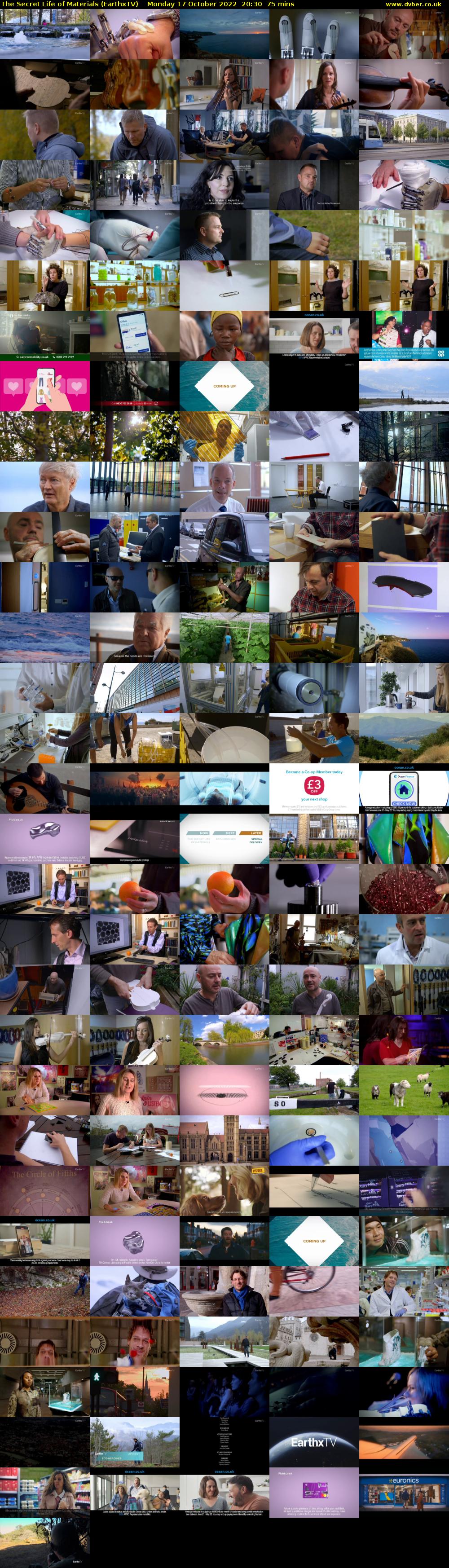 The Secret Life of Materials (EarthxTV) Monday 17 October 2022 20:30 - 21:45