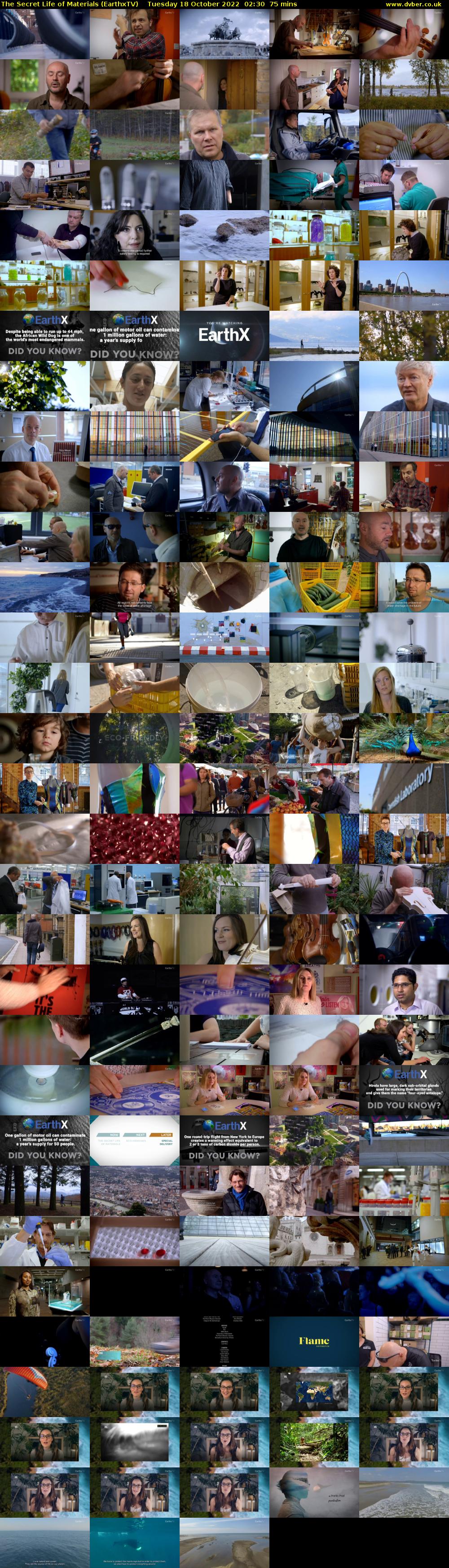 The Secret Life of Materials (EarthxTV) Tuesday 18 October 2022 02:30 - 03:45