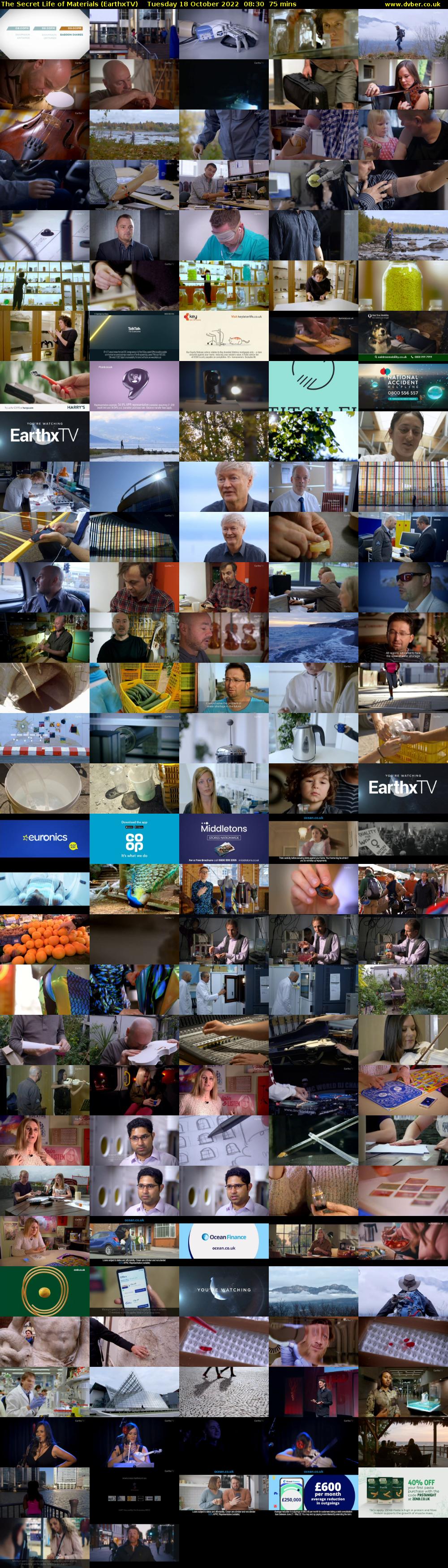 The Secret Life of Materials (EarthxTV) Tuesday 18 October 2022 08:30 - 09:45