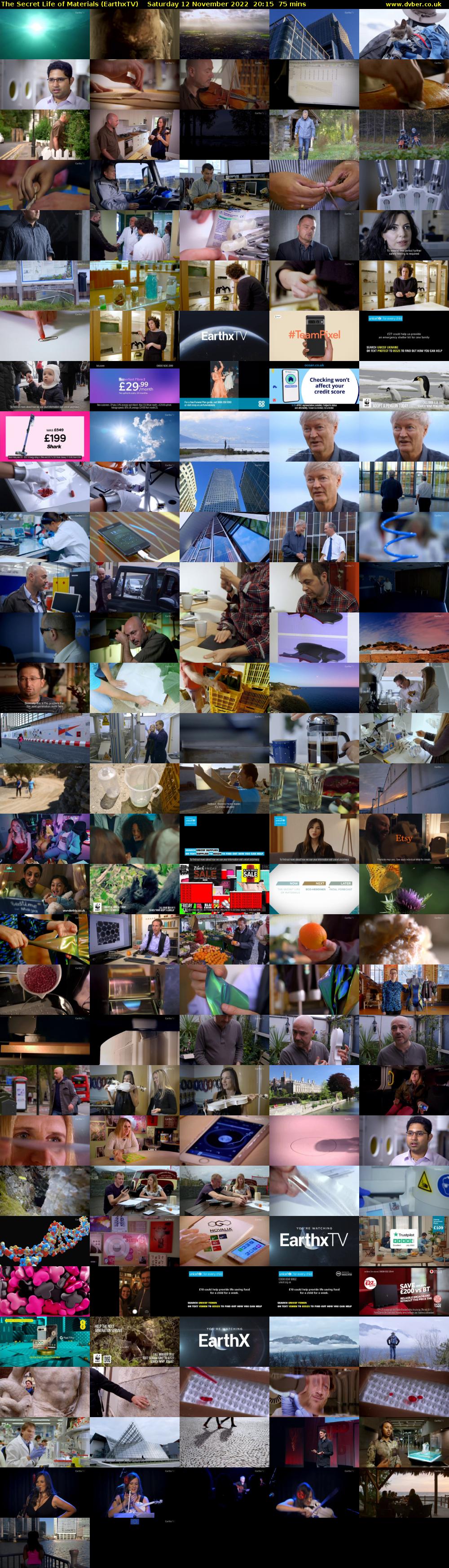 The Secret Life of Materials (EarthxTV) Saturday 12 November 2022 20:15 - 21:30
