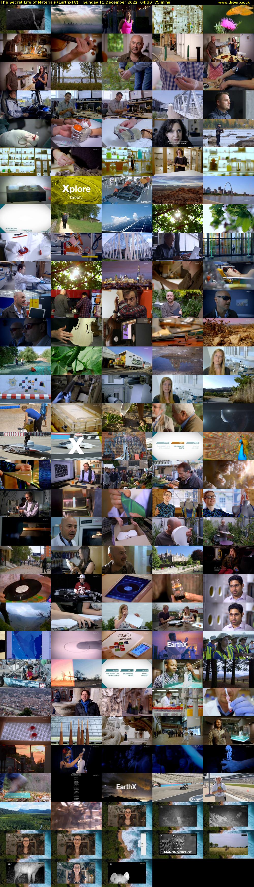 The Secret Life of Materials (EarthxTV) Sunday 11 December 2022 04:30 - 05:45