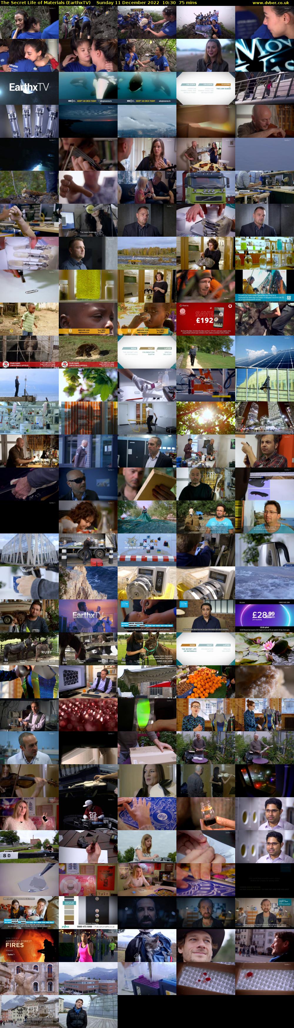 The Secret Life of Materials (EarthxTV) Sunday 11 December 2022 10:30 - 11:45