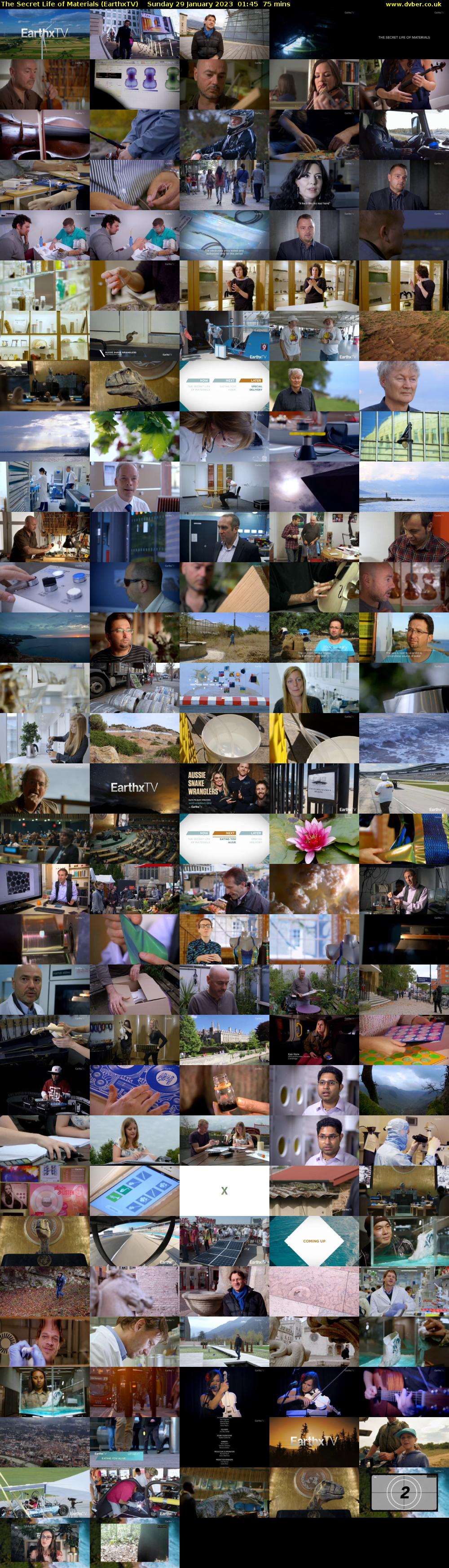 The Secret Life of Materials (EarthxTV) Sunday 29 January 2023 01:45 - 03:00