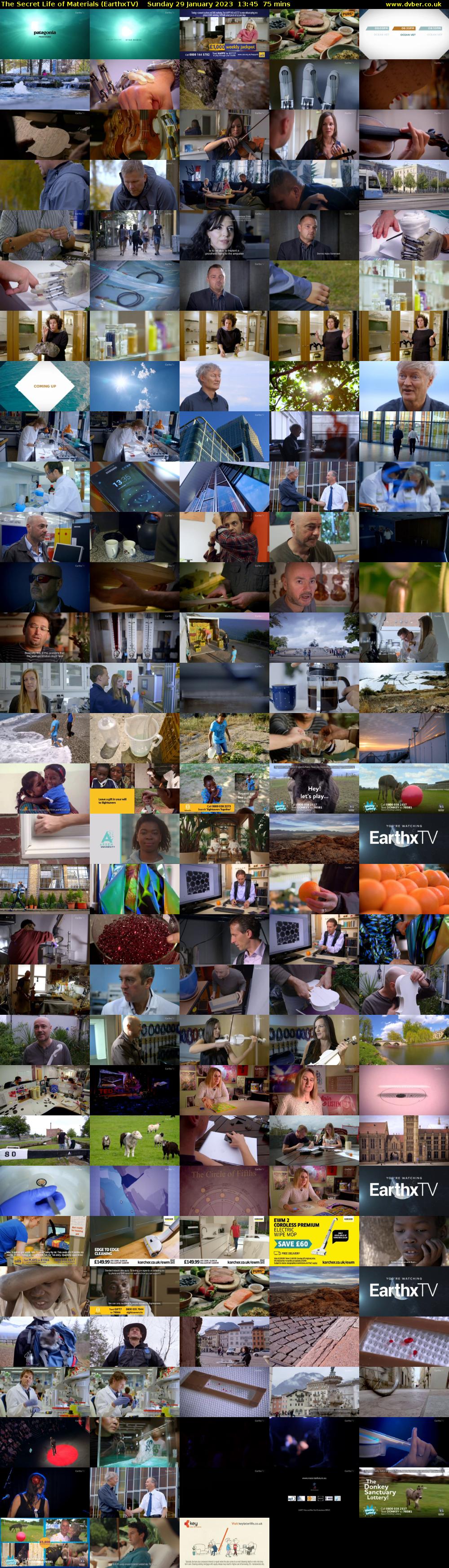 The Secret Life of Materials (EarthxTV) Sunday 29 January 2023 13:45 - 15:00