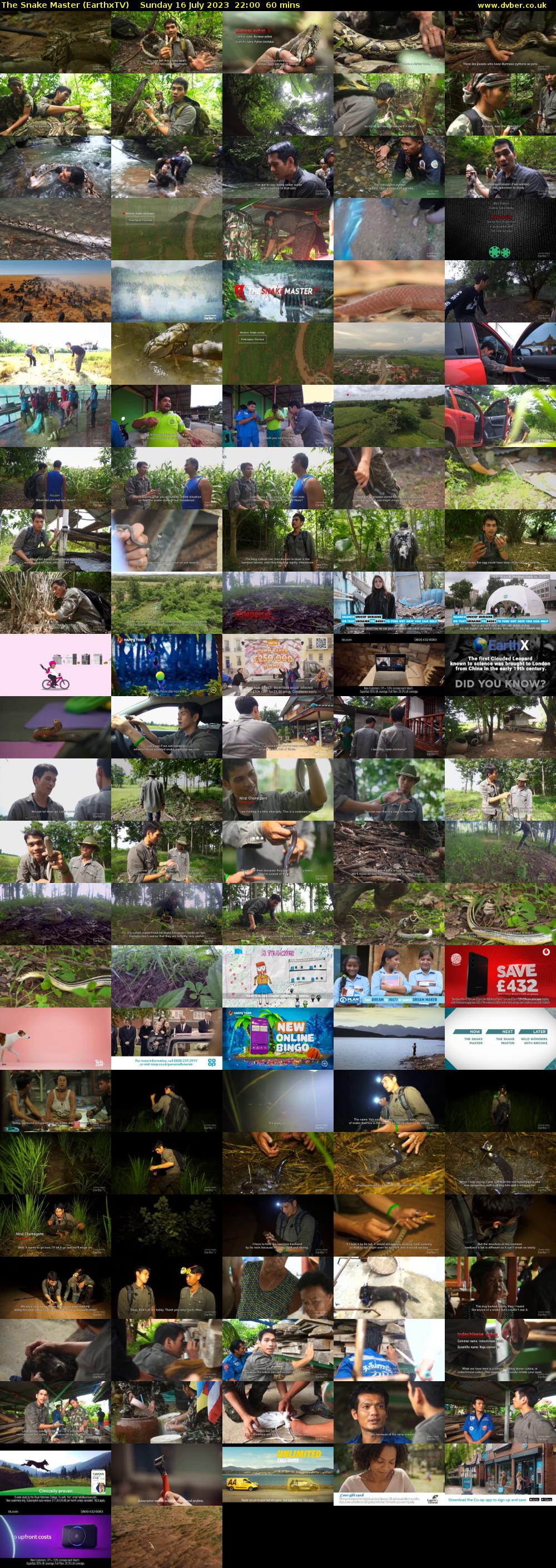 The Snake Master (EarthxTV) Sunday 16 July 2023 22:00 - 23:00