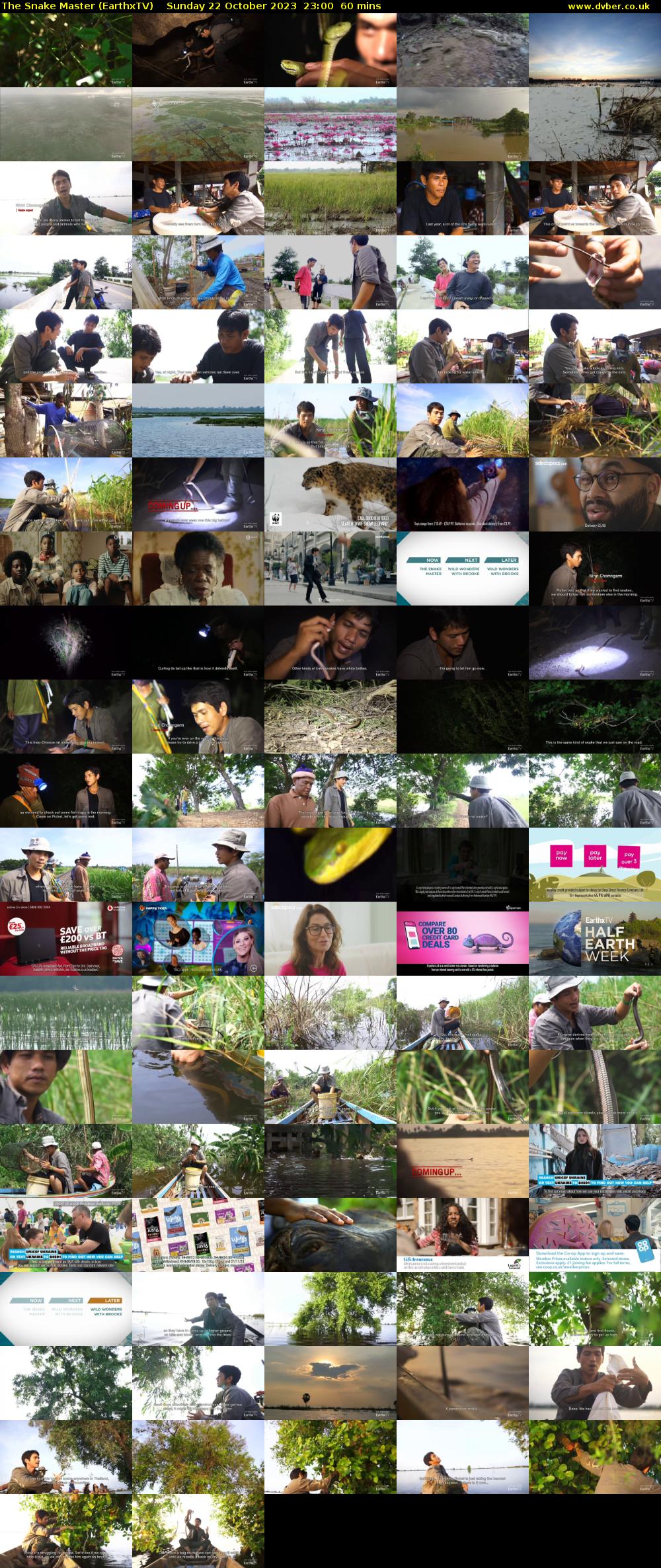 The Snake Master (EarthxTV) Sunday 22 October 2023 23:00 - 00:00