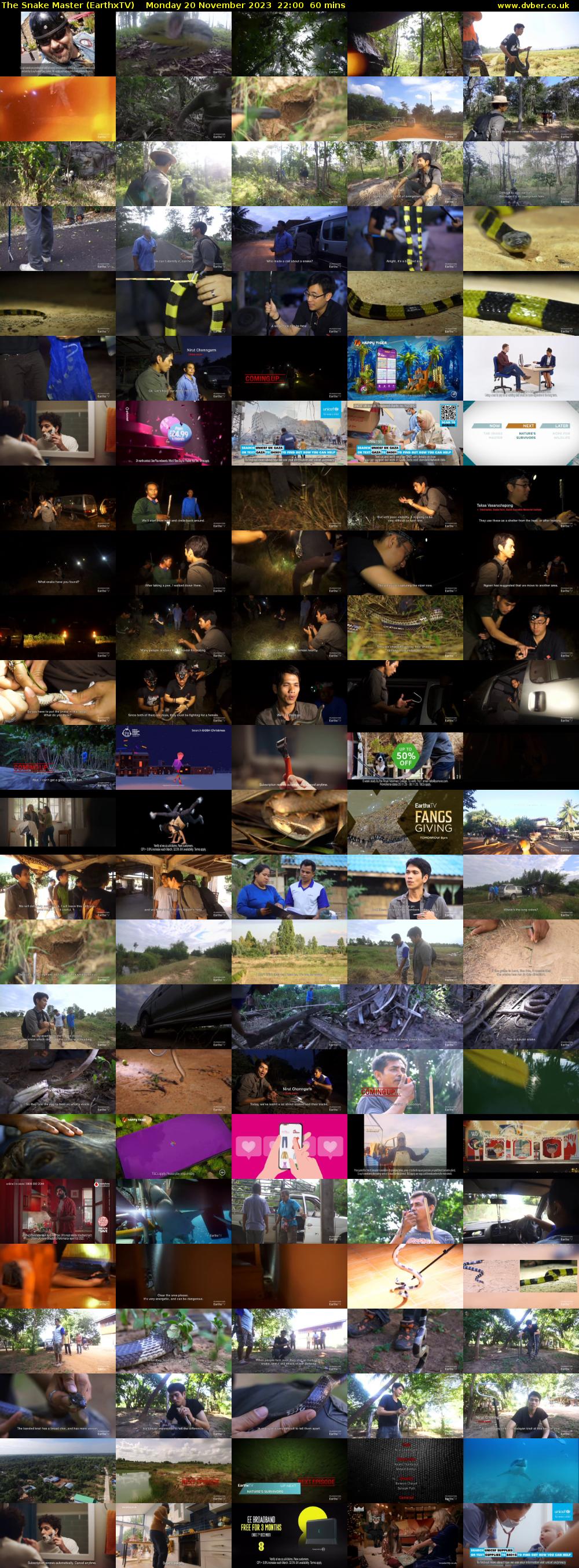 The Snake Master (EarthxTV) Monday 20 November 2023 22:00 - 23:00