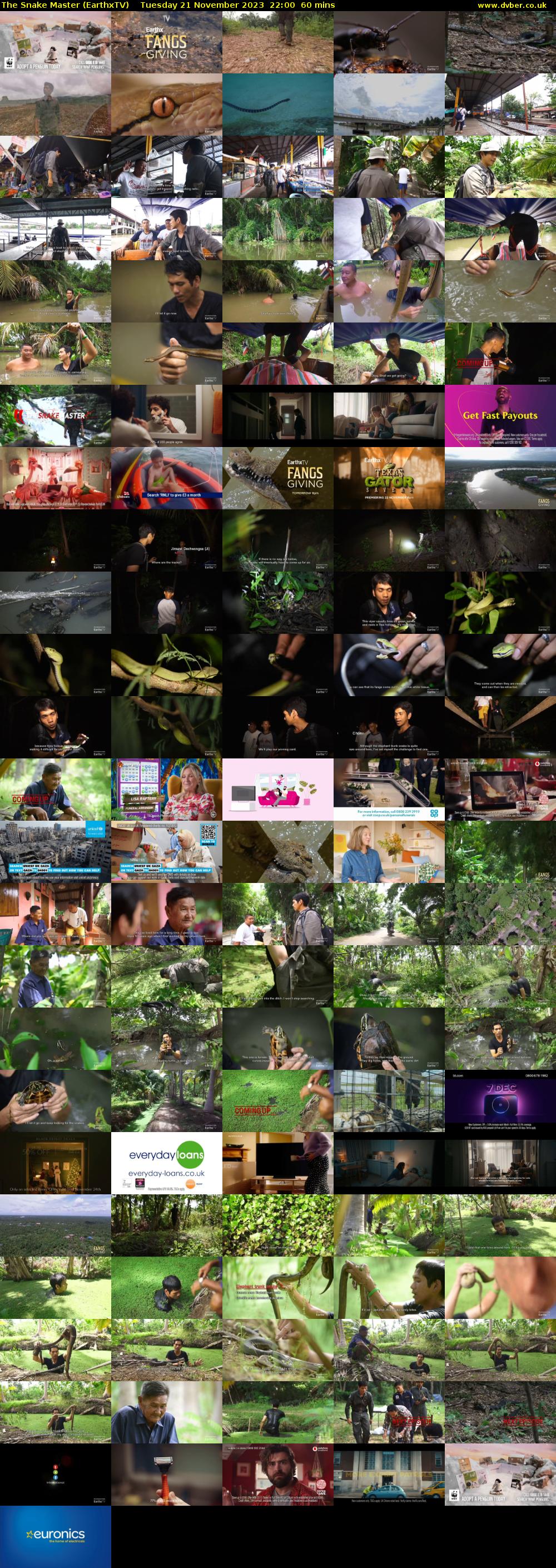 The Snake Master (EarthxTV) Tuesday 21 November 2023 22:00 - 23:00