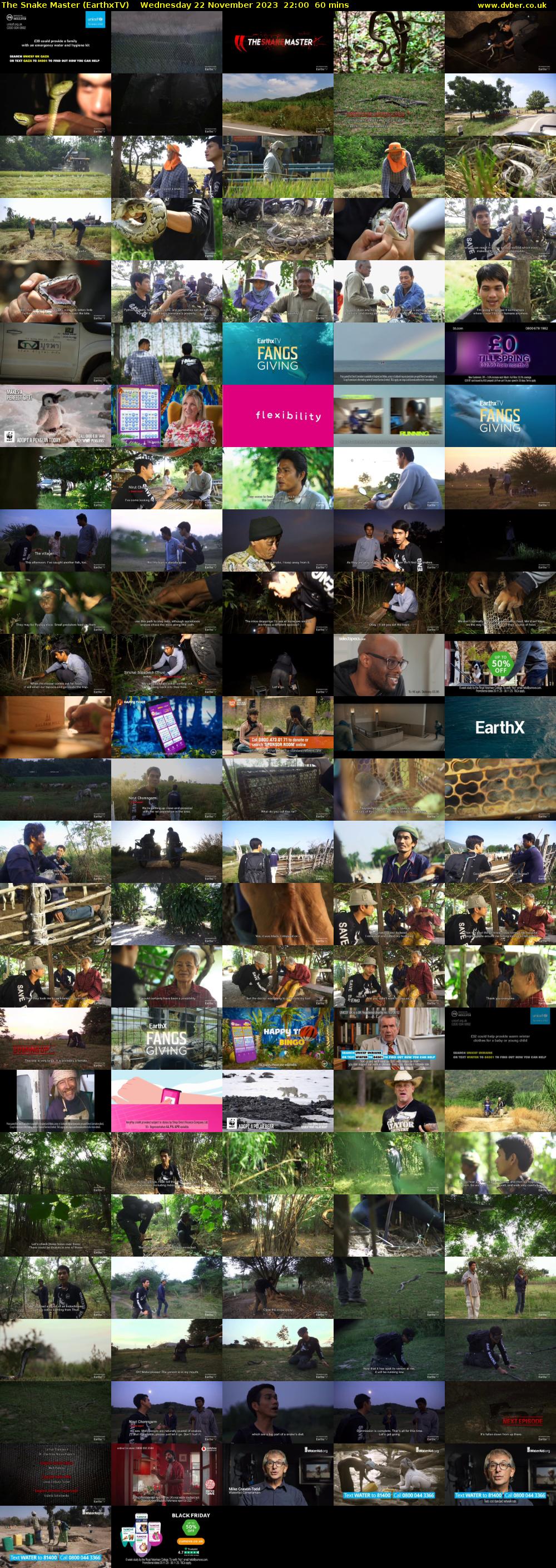 The Snake Master (EarthxTV) Wednesday 22 November 2023 22:00 - 23:00