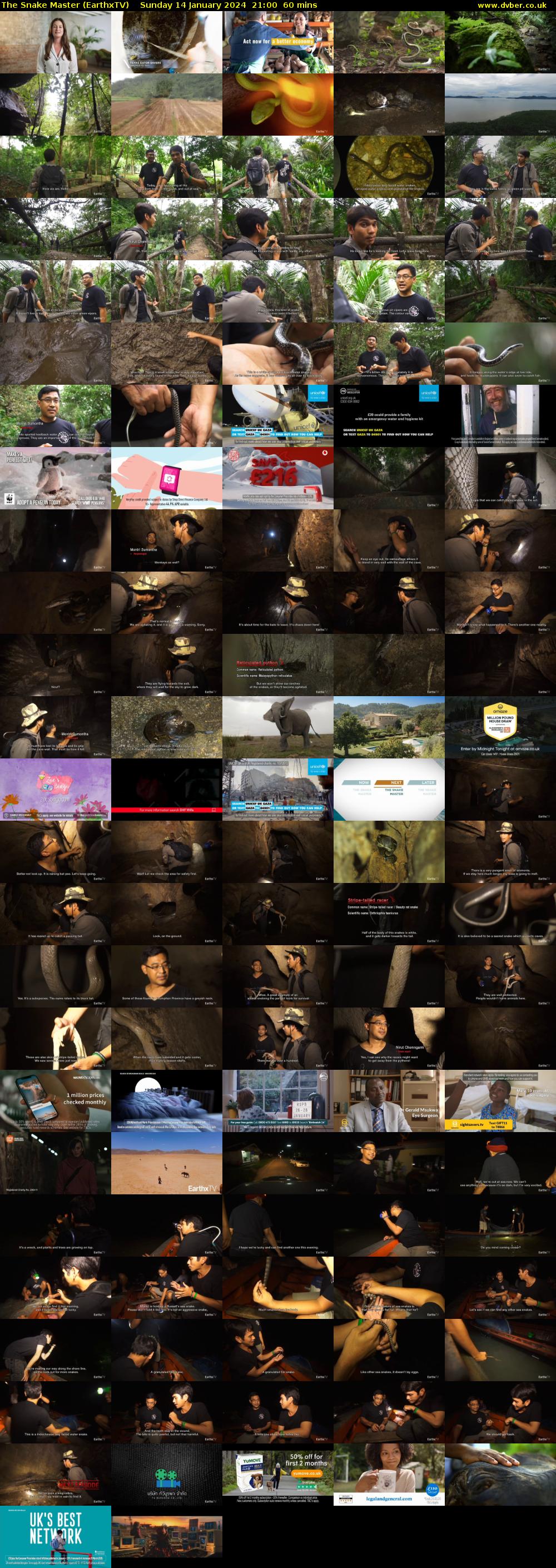 The Snake Master (EarthxTV) Sunday 14 January 2024 21:00 - 22:00