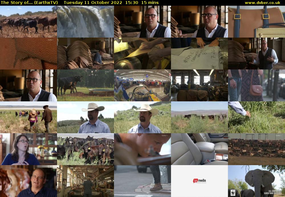 The Story of... (EarthxTV) Tuesday 11 October 2022 15:30 - 15:45