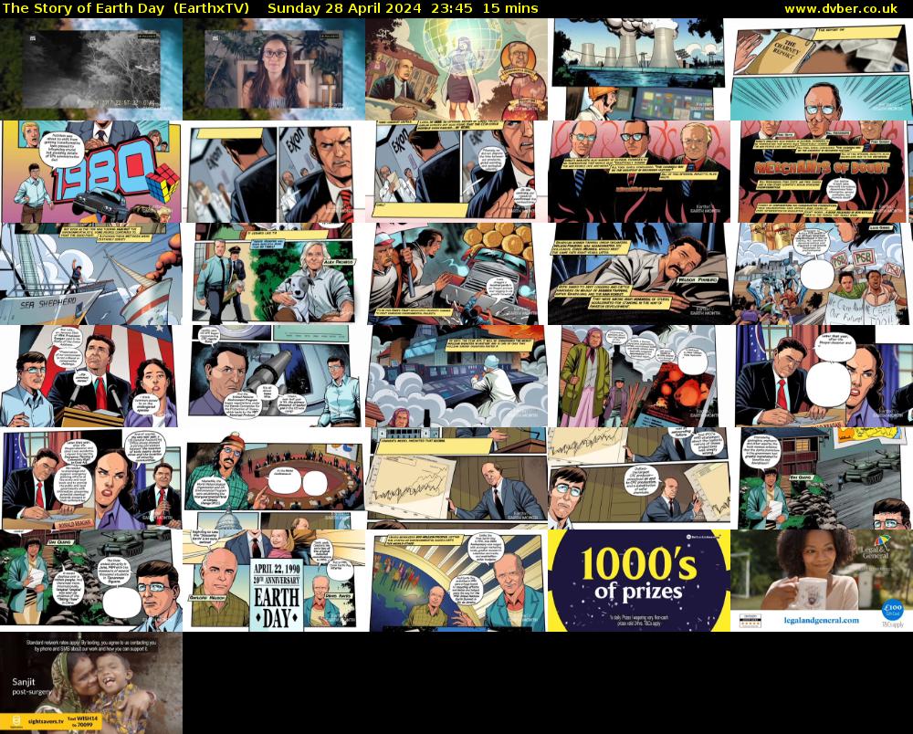 The Story of Earth Day  (EarthxTV) Sunday 28 April 2024 23:45 - 00:00