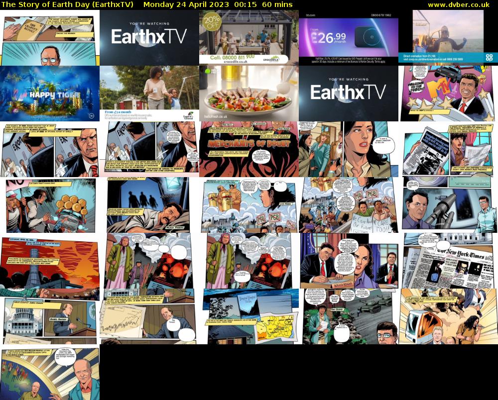 The Story of Earth Day (EarthxTV) Monday 24 April 2023 00:15 - 01:15