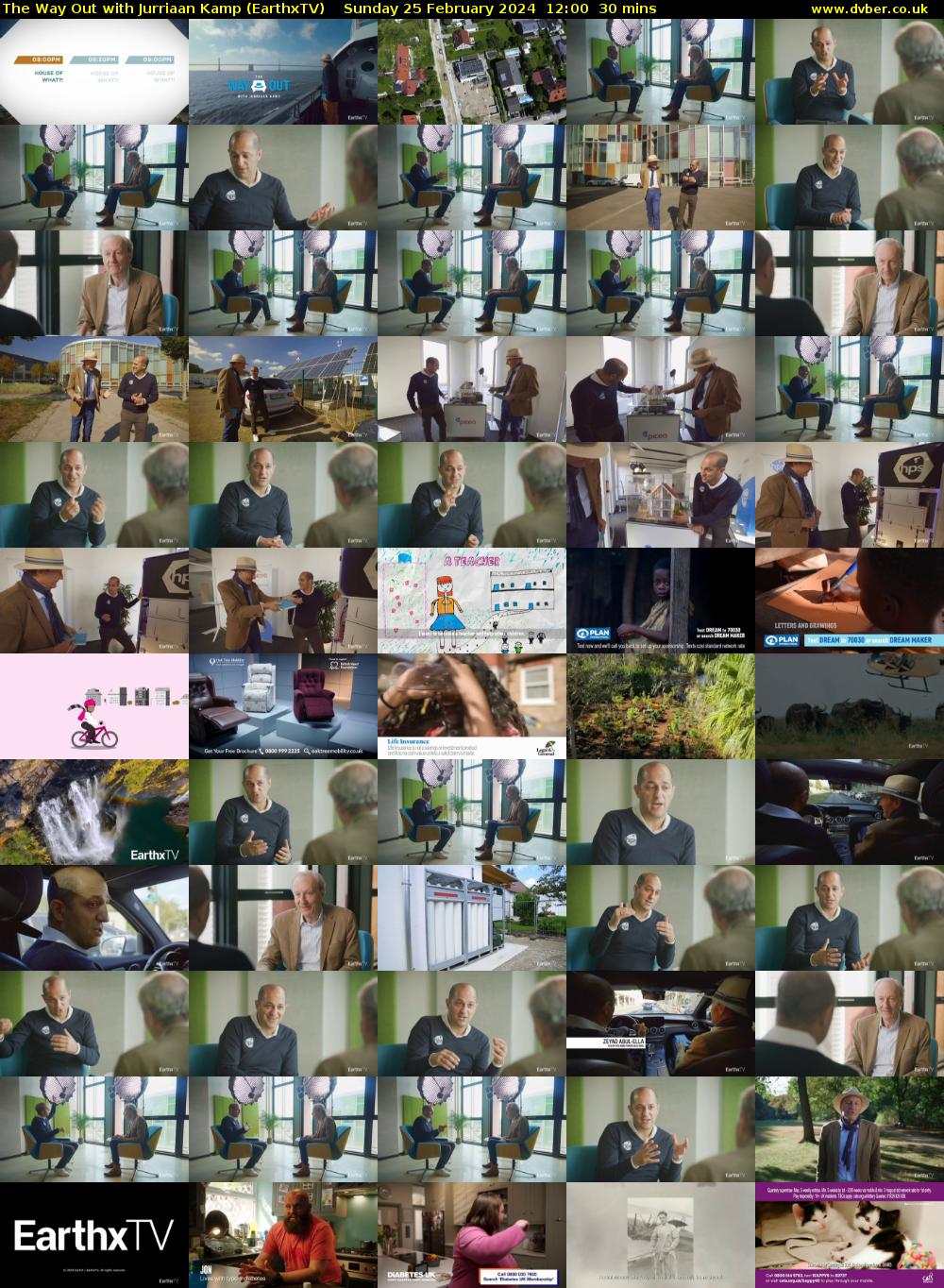 The Way Out with Jurriaan Kamp (EarthxTV) Sunday 25 February 2024 12:00 - 12:30