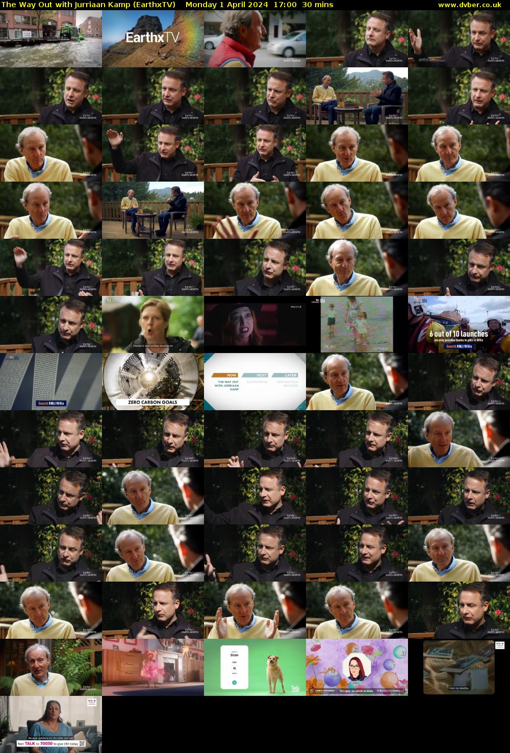The Way Out with Jurriaan Kamp (EarthxTV) Monday 1 April 2024 17:00 - 17:30