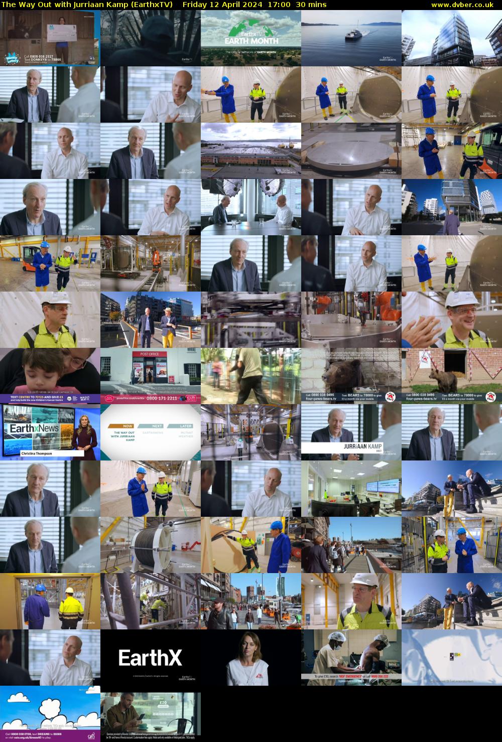 The Way Out with Jurriaan Kamp (EarthxTV) Friday 12 April 2024 17:00 - 17:30