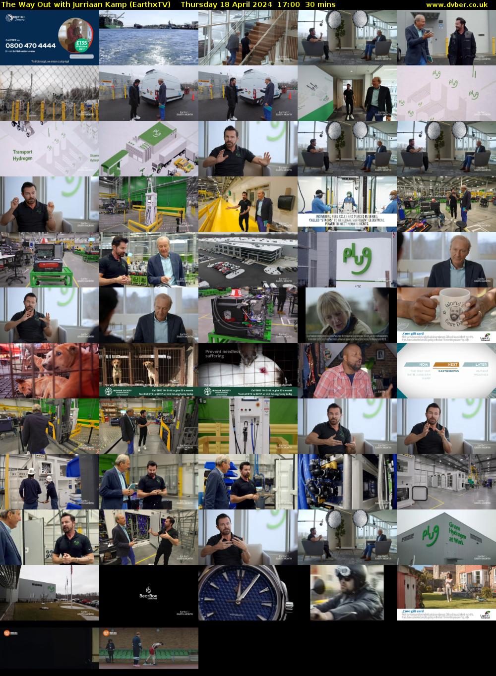 The Way Out with Jurriaan Kamp (EarthxTV) Thursday 18 April 2024 17:00 - 17:30