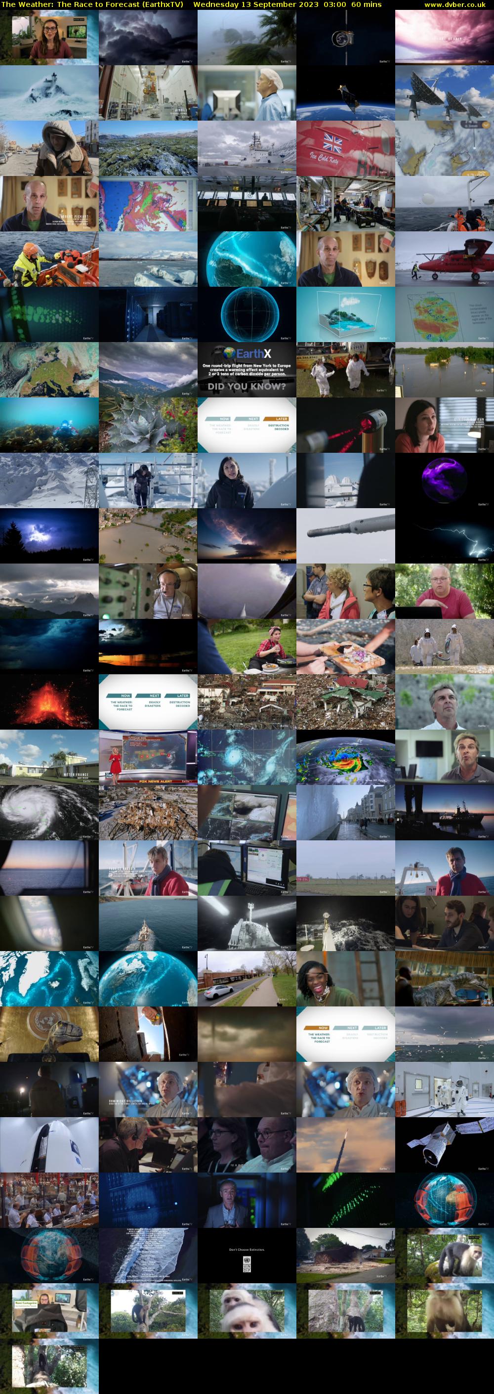 The Weather: The Race to Forecast (EarthxTV) Wednesday 13 September 2023 03:00 - 04:00