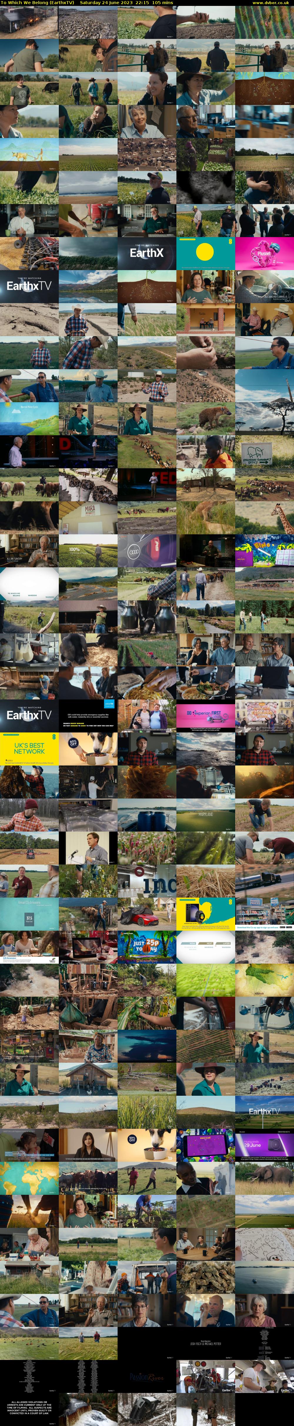 To Which We Belong (EarthxTV) Saturday 24 June 2023 22:15 - 00:00