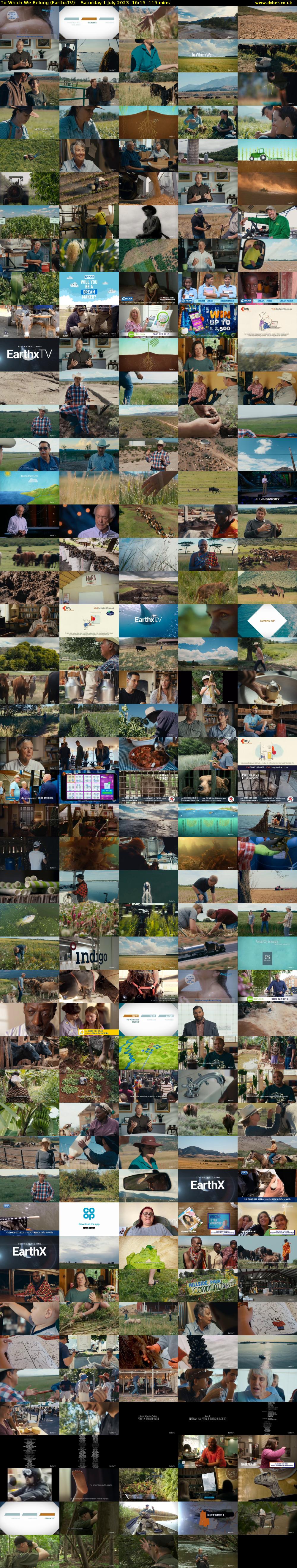 To Which We Belong (EarthxTV) Saturday 1 July 2023 16:15 - 18:10