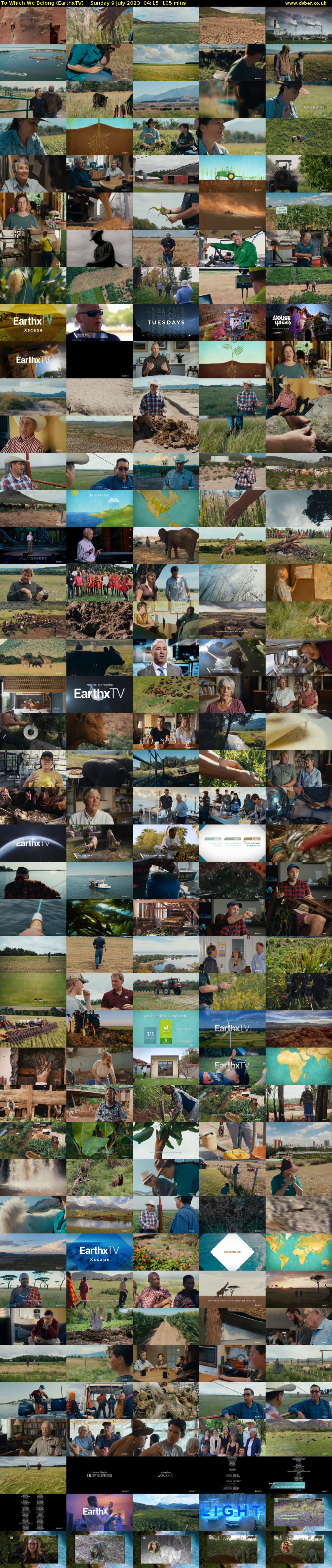 To Which We Belong (EarthxTV) Sunday 9 July 2023 04:15 - 06:00