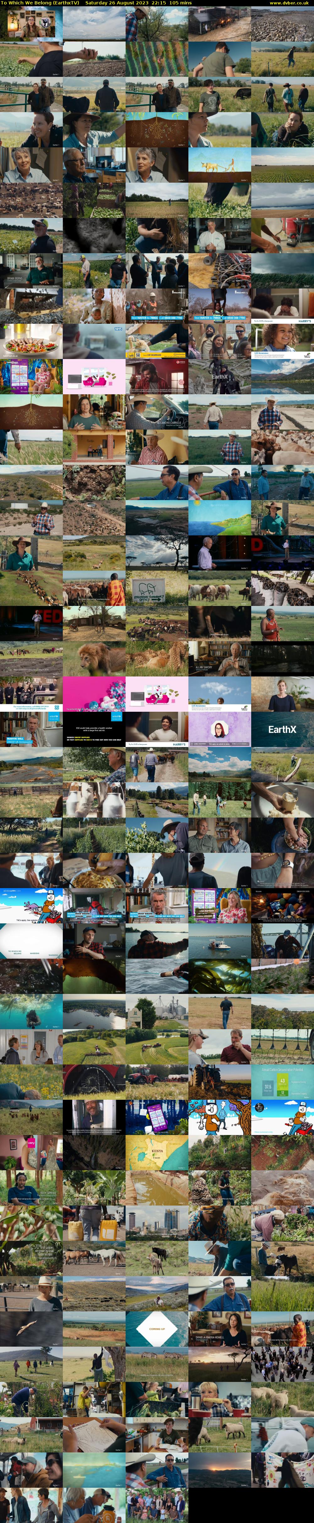 To Which We Belong (EarthxTV) Saturday 26 August 2023 22:15 - 00:00