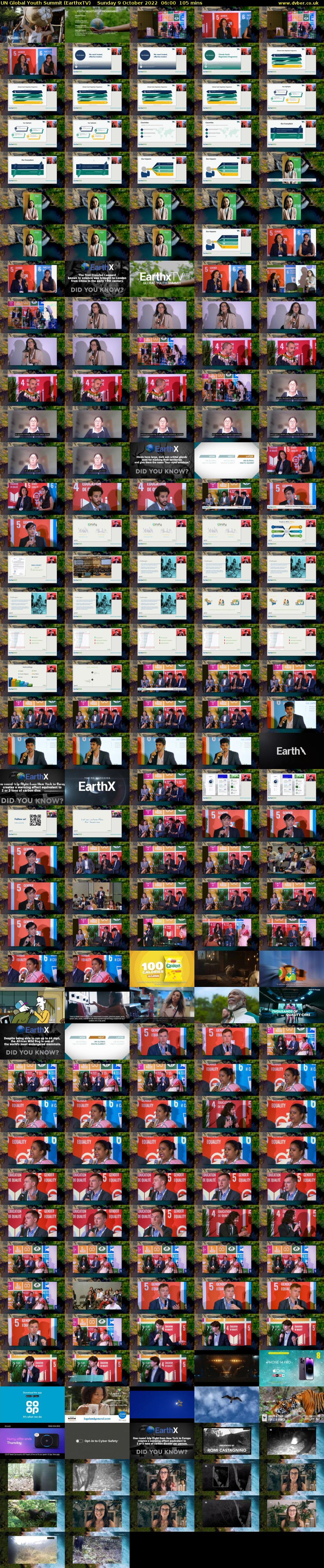 UN Global Youth Summit (EarthxTV) Sunday 9 October 2022 06:00 - 07:45