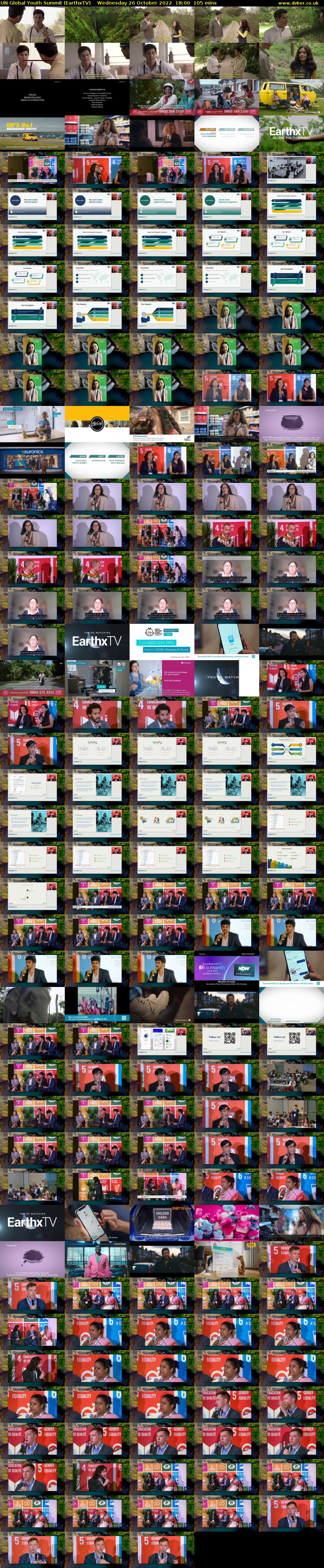 UN Global Youth Summit (EarthxTV) Wednesday 26 October 2022 18:00 - 19:45
