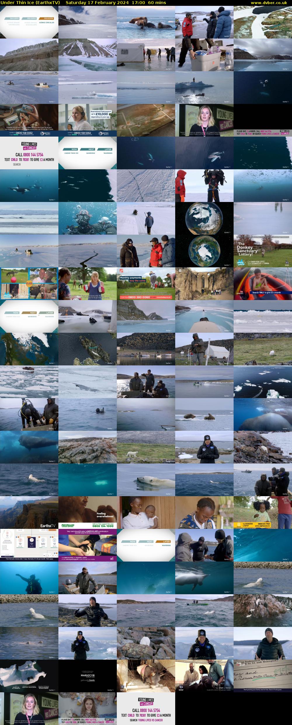 Under Thin Ice (EarthxTV) Saturday 17 February 2024 17:00 - 18:00