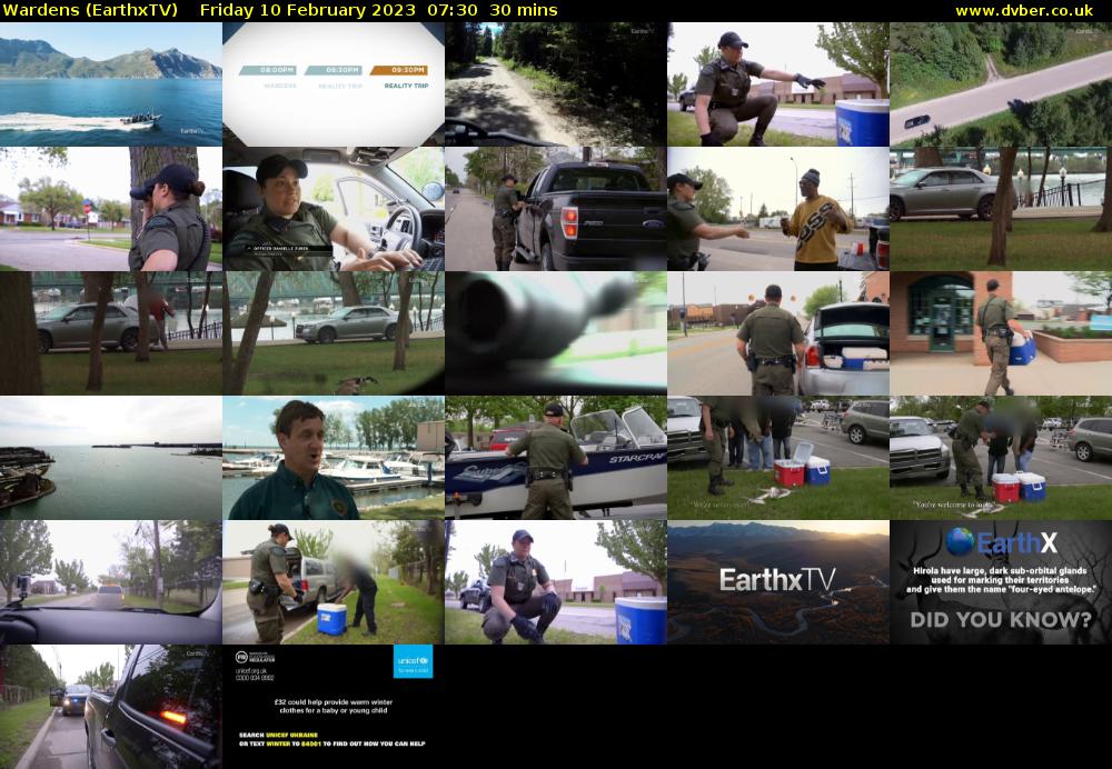 Wardens (EarthxTV) Friday 10 February 2023 07:30 - 08:00