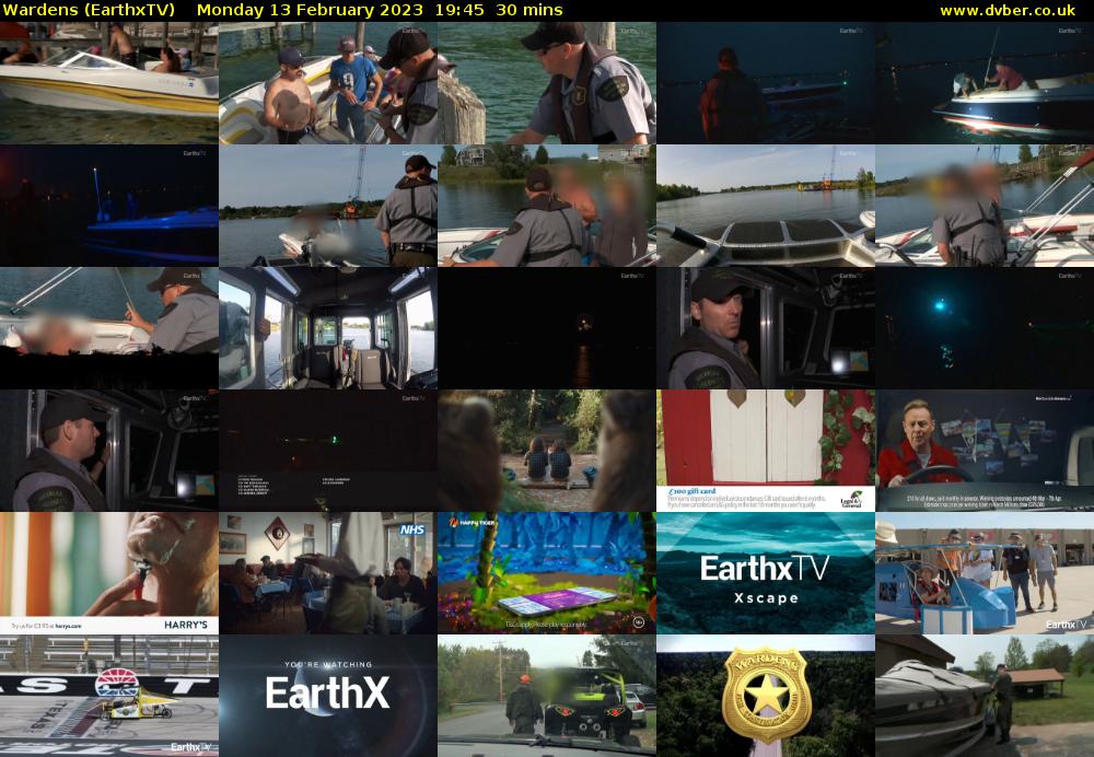 Wardens (EarthxTV) Monday 13 February 2023 19:45 - 20:15