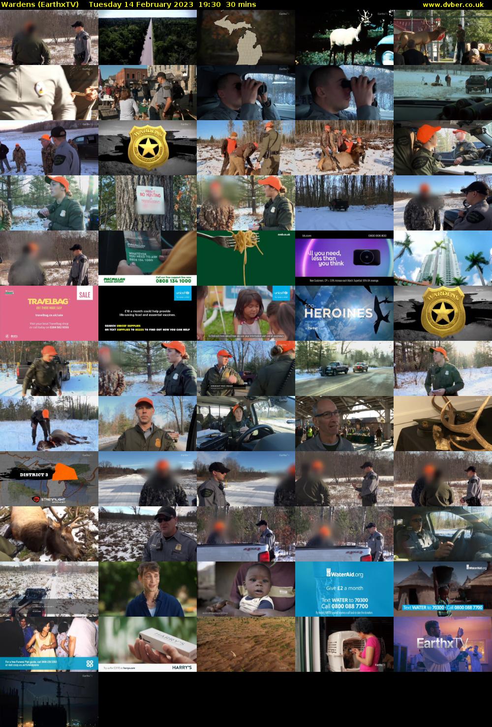 Wardens (EarthxTV) Tuesday 14 February 2023 19:30 - 20:00