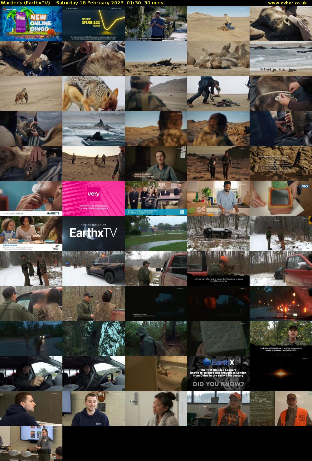 Wardens (EarthxTV) Saturday 18 February 2023 01:30 - 02:00