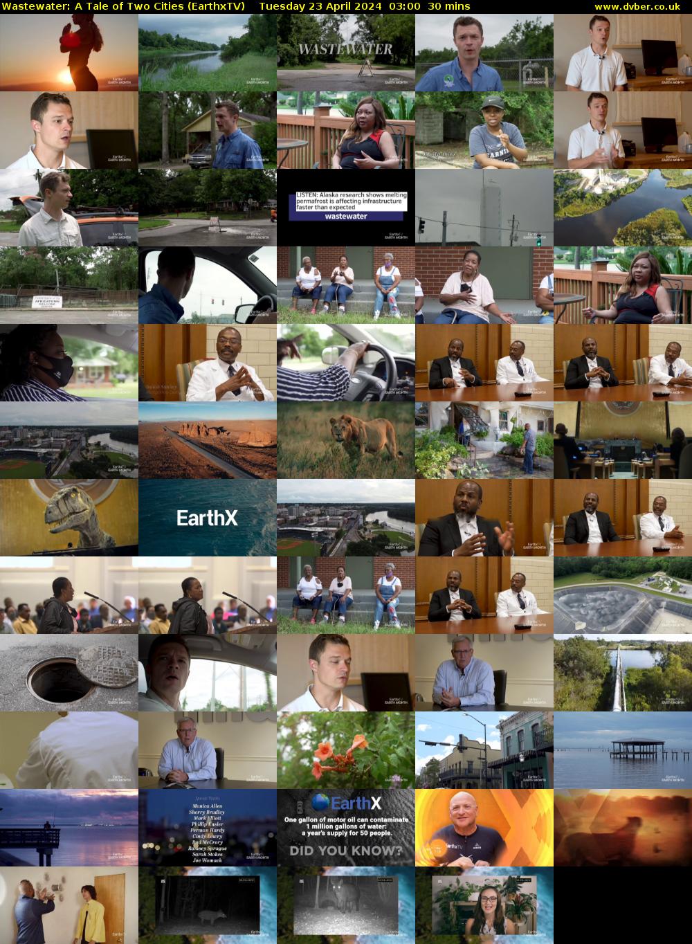 Wastewater: A Tale of Two Cities (EarthxTV) Tuesday 23 April 2024 03:00 - 03:30