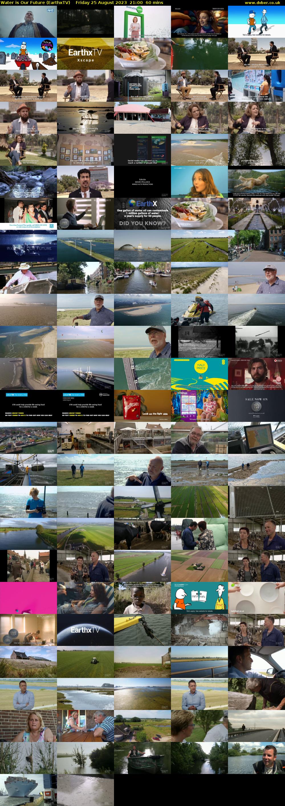 Water is Our Future (EarthxTV) Friday 25 August 2023 21:00 - 22:00