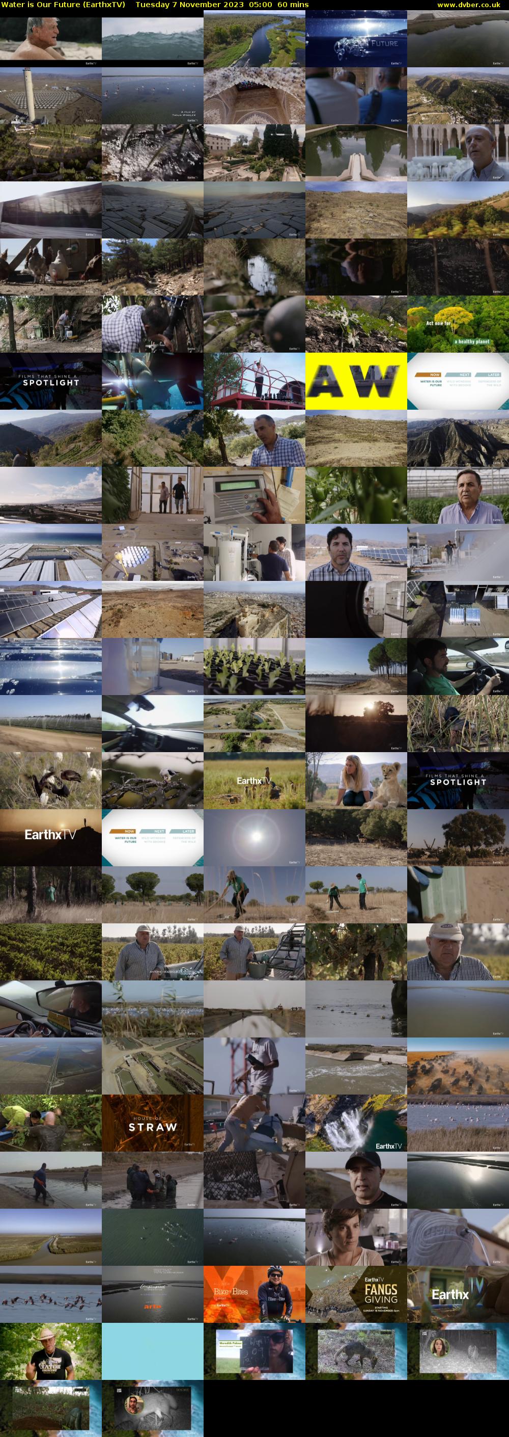 Water is Our Future (EarthxTV) Tuesday 7 November 2023 05:00 - 06:00