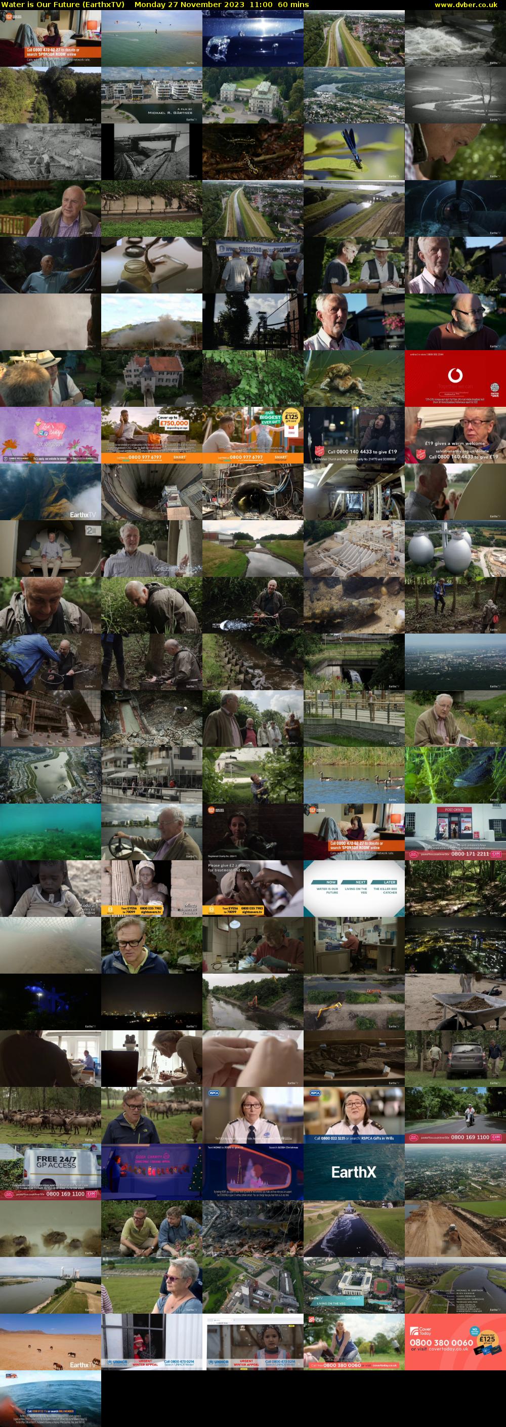 Water is Our Future (EarthxTV) Monday 27 November 2023 11:00 - 12:00