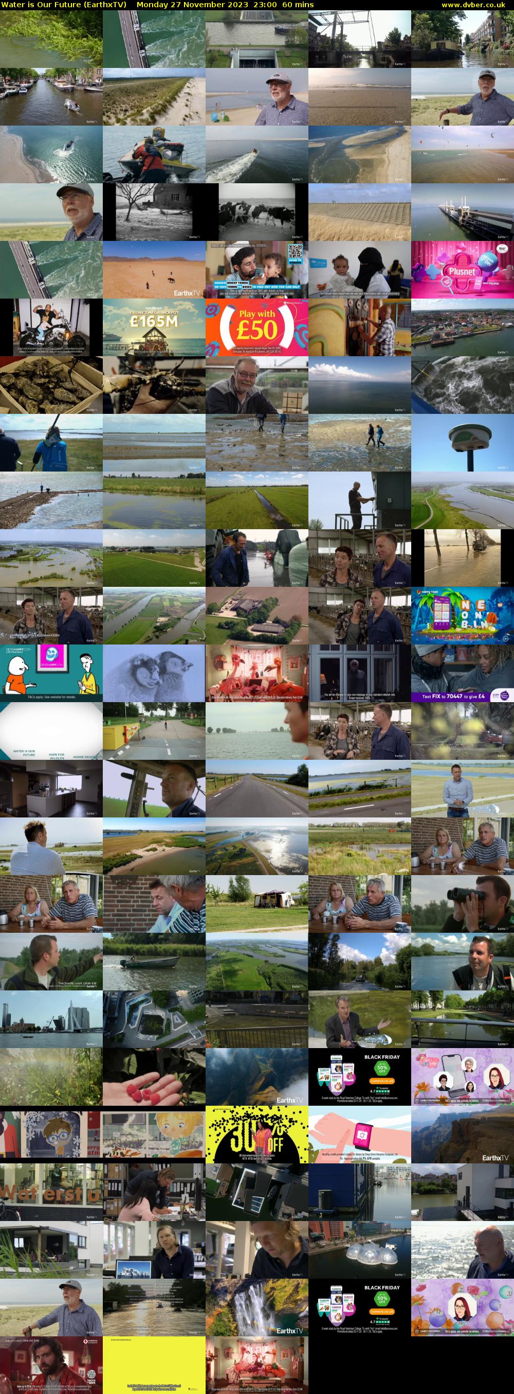 Water is Our Future (EarthxTV) Monday 27 November 2023 23:00 - 00:00