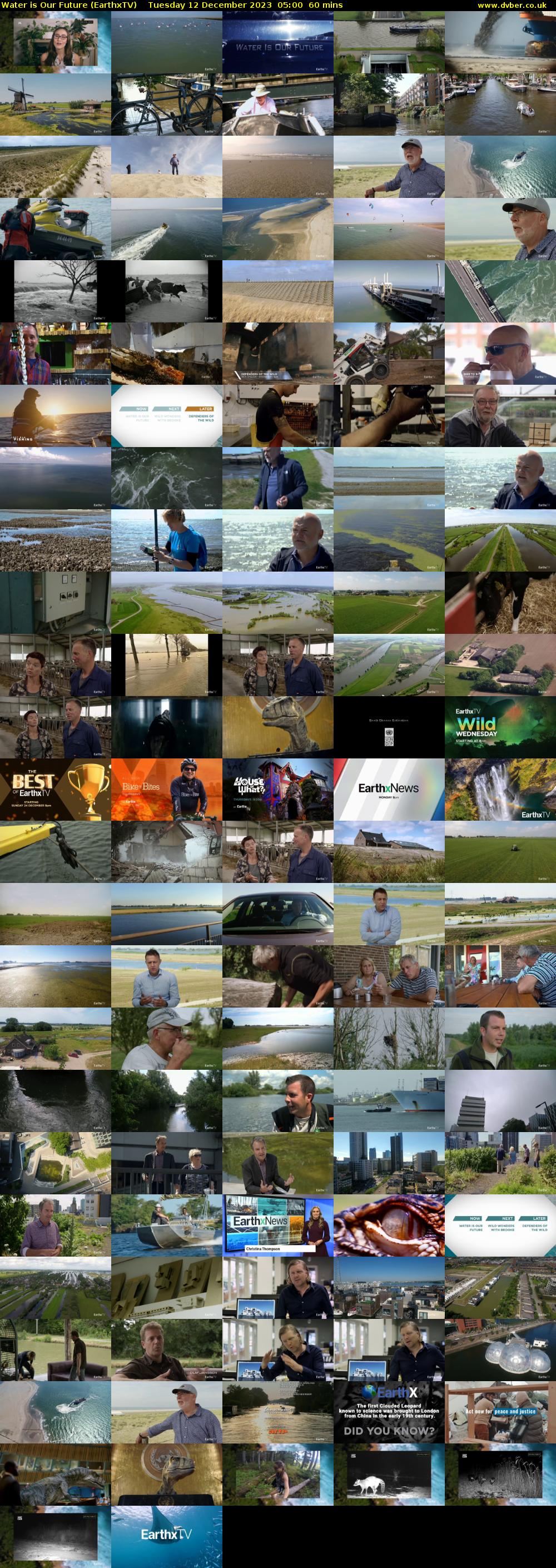 Water is Our Future (EarthxTV) Tuesday 12 December 2023 05:00 - 06:00