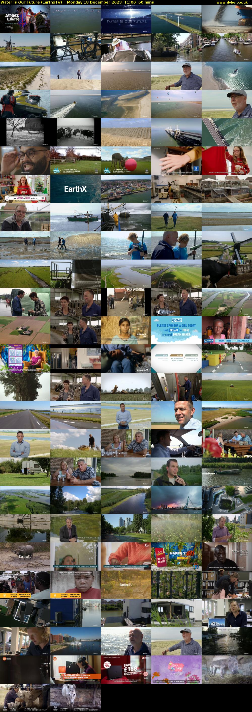 Water is Our Future (EarthxTV) Monday 18 December 2023 11:00 - 12:00
