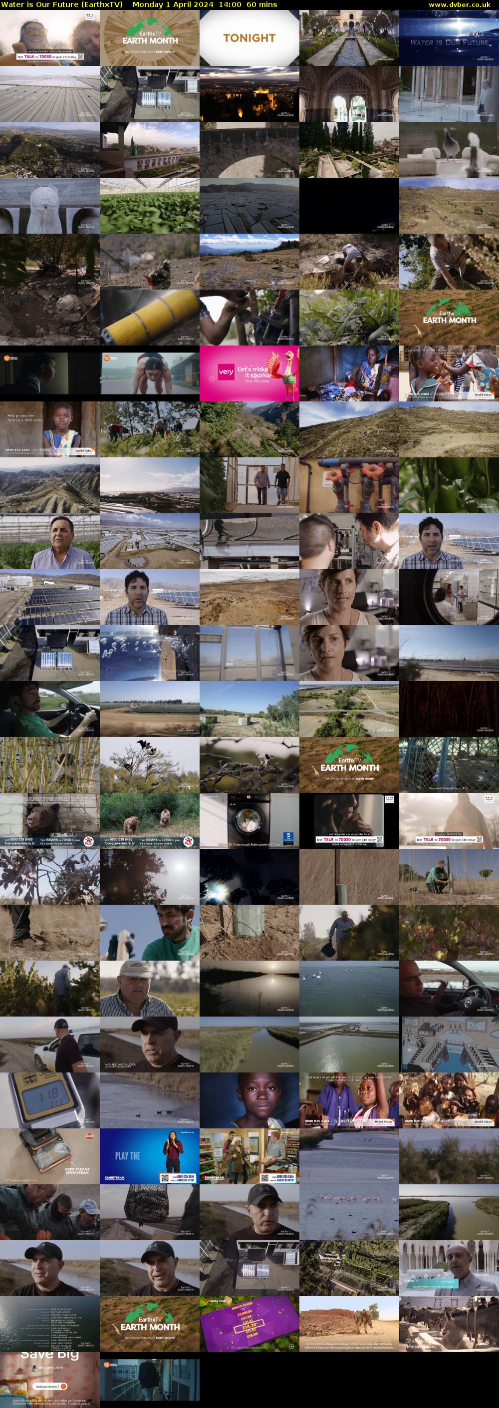 Water is Our Future (EarthxTV) Monday 1 April 2024 14:00 - 15:00